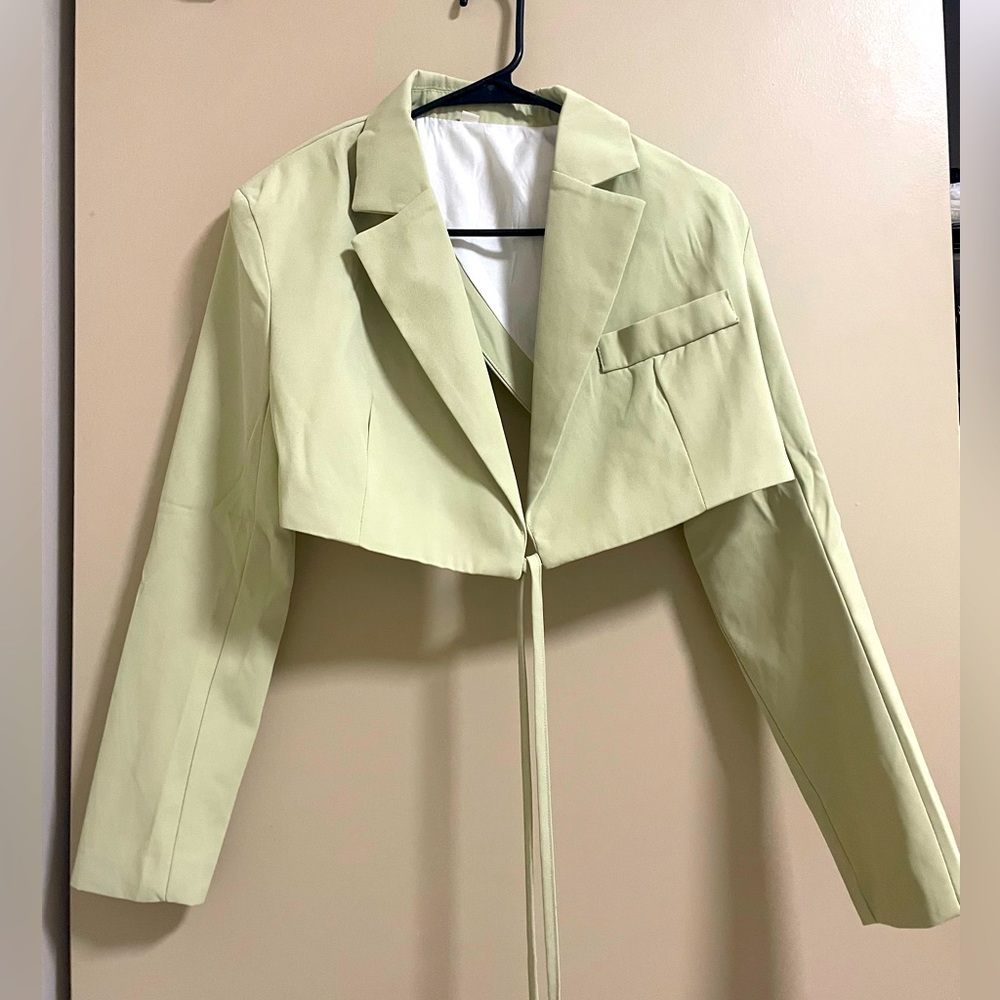 Green blazer from Shein